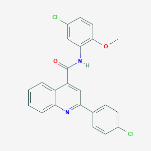 N-(5-chloro-2-methoxyphenyl)-2-(4-chlorophenyl)quinoline-4-carboxamide