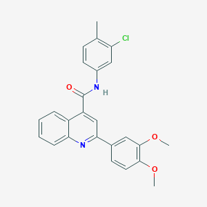 N-(3-chloro-4-methylphenyl)-2-(3,4-dimethoxyphenyl)quinoline-4-carboxamide