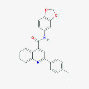 N-(1,3-benzodioxol-5-yl)-2-(4-ethylphenyl)quinoline-4-carboxamide