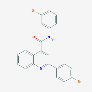 N-(3-bromophenyl)-2-(4-bromophenyl)quinoline-4-carboxamide