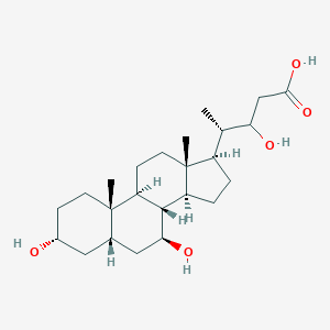 (4S)-4-[(3R,5S,7S,8R,9S,10S,13R,14S,17R)-3,7-dihydroxy-10,13-dimethyl-2,3,4,5,6,7,8,9,11,12,14,15,16,17-tetradecahydro-1H-cyclopenta[a]phenanthren-17-yl]-3-hydroxypentanoic acid