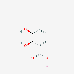 (2R,3S)-1-Carboxy-4-tert-butyl-2,3-dihydroxycyclohexa-4,6-diene, potassium salt