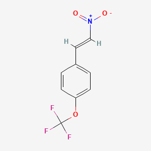 molecular formula C9H6F3NO3 B3342439 1-[(E)-2-nitroethenyl]-4-(trifluoromethoxy)benzene CAS No. 206559-72-0