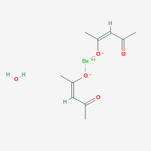 molecular formula C10H16BaO5 B3342447 Barium acetylacetonate hydrate CAS No. 206752-34-3