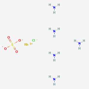 molecular formula ClH15N5O4RhS B3342465 azane;rhodium(3+);chloride;sulfate CAS No. 21360-80-5