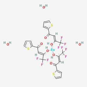 molecular formula C24H21EuF9O9S3 B3342475 Europium (III) thenoyltrifluoroacetonate trihydrate CAS No. 21392-96-1