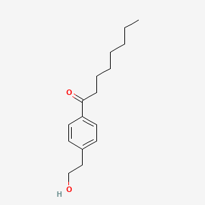molecular formula C16H24O2 B3342482 2-(4-Octanoylphenyl)ethanol CAS No. 219307-07-0