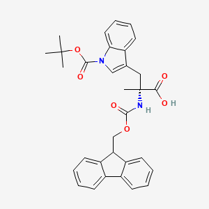 molecular formula C32H32N2O6 B3342489 FMoc-alpha-Me-D-Trp(Boc)-OH CAS No. 220155-72-6