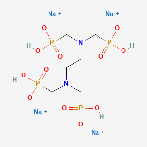molecular formula C6H16N2Na4O12P4 B3342495 [Ethylenebis[nitrilobis(methylene)]]tetrakisphosphonic acid, sodium salt CAS No. 22036-77-7