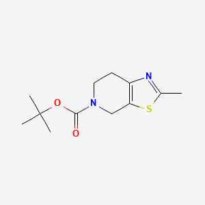 molecular formula C12H18N2O2S B3342500 tert-Butyl 2-methyl-6,7-dihydrothiazolo[5,4-c]pyridine-5(4H)-carboxylate CAS No. 220388-97-6
