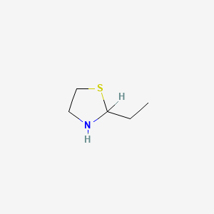 molecular formula C5H11NS B3342538 2-Ethylthiazolidine CAS No. 24050-09-7