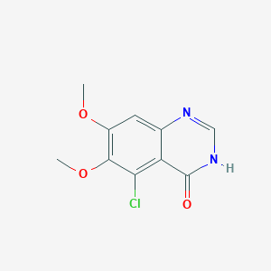 molecular formula C10H9ClN2O3 B3342560 5-Chloro-6,7-dimethoxyquinazolin-4(3H)-one CAS No. 247573-13-3