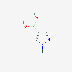 molecular formula C4H7BN2O2 B033426 1-Methyl-1H-pyrazole-4-boronic acid CAS No. 847818-55-7