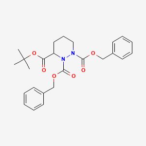 1-O,2-O-dibenzyl 3-O-tert-butyl diazinane-1,2,3-tricarboxylate