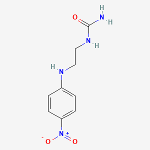 molecular formula C9H12N4O3 B3342627 4-Nitrophenyl aminoethylurea CAS No. 27080-42-8