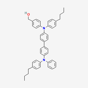 molecular formula C45H46N2O B3342634 (4-((4-Butylphenyl)(4'-((4-butylphenyl)(phenyl)amino)-[1,1'-biphenyl]-4-yl)amino)phenyl)methanol CAS No. 275793-98-1