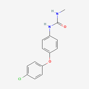 molecular formula C14H13ClN2O2 B3342665 1-[4-(4-Chlorophenoxy)phenyl]-3-methylurea CAS No. 28365-79-9