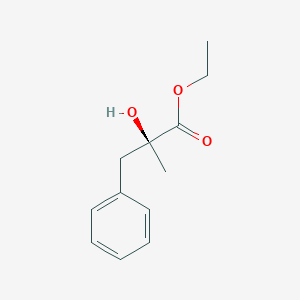 molecular formula C12H16O3 B3342669 ethyl (2S)-2-hydroxy-2-methyl-3-phenylpropanoate CAS No. 285130-47-4