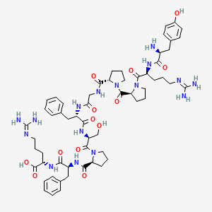 molecular formula C59H82N16O13 B3342768 H-Tyr-Arg-Pro-Pro-Gly-Phe-Ser-Pro-Phe-Arg-OH CAS No. 33289-76-8