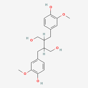 molecular formula C20H26O6 B3342836 2,3-bis(4-Hydroxy-3-methoxybenzyl)butane-1,4-diol CAS No. 3688-23-1