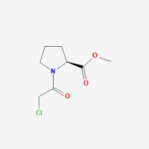 molecular formula C8H12ClNO3 B3342852 N-chloroacetyl-L-proline methyl ester CAS No. 38074-72-5