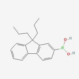 molecular formula C19H23BO2 B3342902 (9,9-Dipropyl-9H-fluoren-2-yl)boronic acid CAS No. 400607-32-1