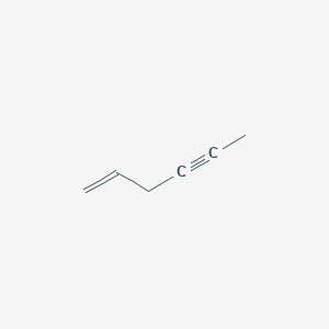 molecular formula C6H8 B3343003 1-Hexen-4-yne CAS No. 5009-11-0