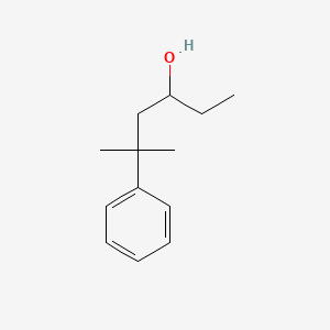 molecular formula C13H20O B3343006 5-Methyl-5-phenylhexan-3-ol CAS No. 5010-35-5