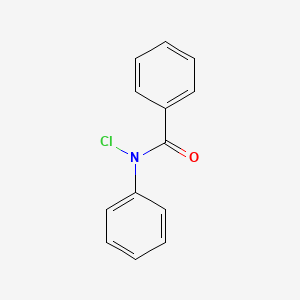 molecular formula C13H10ClNO B3343013 Benzamide, N-chloro-N-phenyl- CAS No. 5014-47-1