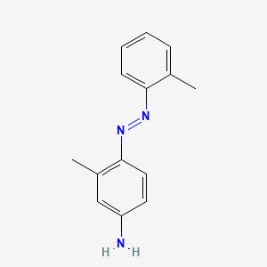 molecular formula C14H15N3 B3343021 4-(o-Tolylazo)-m-toluidine CAS No. 5014-86-8