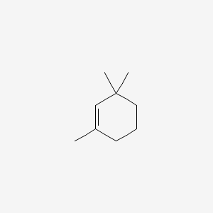 molecular formula C9H16 B3343063 1,3,3-Trimethylcyclohexene CAS No. 503-47-9