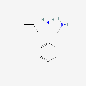 molecular formula C11H18N2 B3343164 2-Phenyl-1,2-pentanediamine CAS No. 5062-65-7