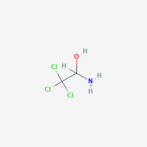 molecular formula C2H4Cl3NO B3343186 1-Amino-2,2,2-trichloroethanol CAS No. 507-47-1