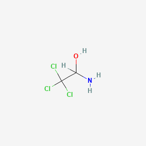 molecular formula C2H4Cl3NO B3343186 Chloral ammonia CAS No. 507-47-1