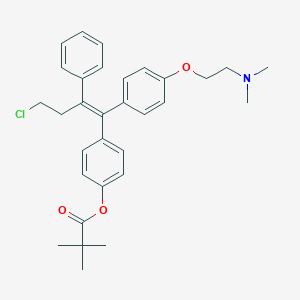 molecular formula C31H36ClNO3 B033432 4-Pivaloyloxy Toremifene CAS No. 177748-20-8