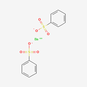 molecular formula C12H10BaO6S2 B3343288 Barium benzenesulfonate CAS No. 515-72-0