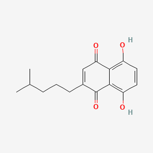 molecular formula C16H18O4 B3343322 Alkannan CAS No. 517-90-8