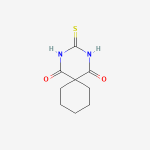 molecular formula C9H12N2O2S B3343352 3-Thioxo-2,4-diazaspiro(5.5)undecane-1,5-dione CAS No. 52-45-9
