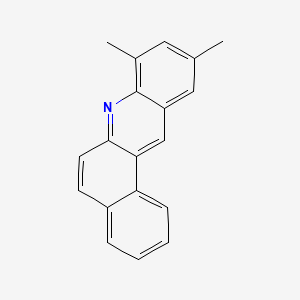 molecular formula C19H15N B3343446 8,10-Dimethylbenz(a)acridine CAS No. 53-69-0