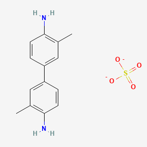 molecular formula C14H16N2O4S-2 B3343464 O-Tolidine sulfate CAS No. 531-20-4