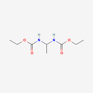 molecular formula C8H16N2O4 B3343551 Ethylidene diurethan CAS No. 539-71-9