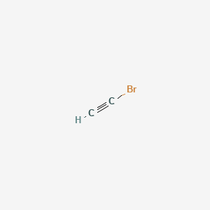 molecular formula C2HB B3344055 bromoethyne CAS No. 593-61-3