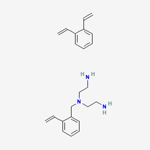 molecular formula C23H31N3 B3344324 N'-(2-aminoethyl)-N'-[(2-ethenylphenyl)methyl]ethane-1,2-diamine;1,2-bis(ethenyl)benzene CAS No. 65945-33-7