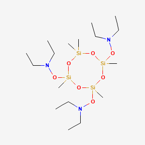 Ethanamine, N,N',N''-[(2,4,6,8,8-pentamethylcyclotetrasiloxane-2,4,6-triyl)tris(oxy)]tris[N-ethyl-