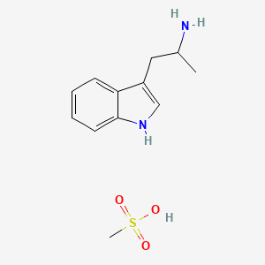 molecular formula C12H18N2O3S B3344337 alpha-Methyl-1H-indole-3-ethylamine monomethanesulphonate CAS No. 66654-22-6