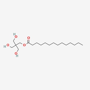 molecular formula C19H38O5 B3344387 3-Hydroxy-2,2-bis(hydroxymethyl)propyl myristate CAS No. 68818-38-2