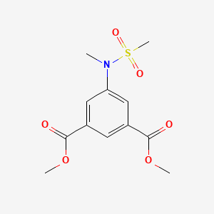 molecular formula C12H15NO6S B3344397 Dimethyl 5-(N-methylmethylsulfonamido)isophthalate CAS No. 695215-93-1