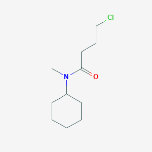 molecular formula C11H20ClNO B3344404 4-Chloro-N-cyclohexyl-N-methylbutanamide CAS No. 69592-29-6