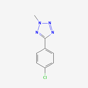 molecular formula C8H7ClN4 B3344416 2H-TETRAZOLE,5-(4-CHLOROPHENYL)-2-METHYL- CAS No. 69746-35-6