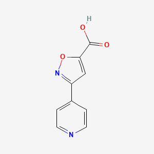 molecular formula C9H6N2O3 B3344441 3-Pyridin-4-yl-isoxazole-5-carboxylic acid CAS No. 716362-05-9